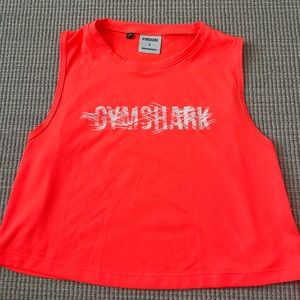 Neon Orange GYMSHARK workout tank. Size small
